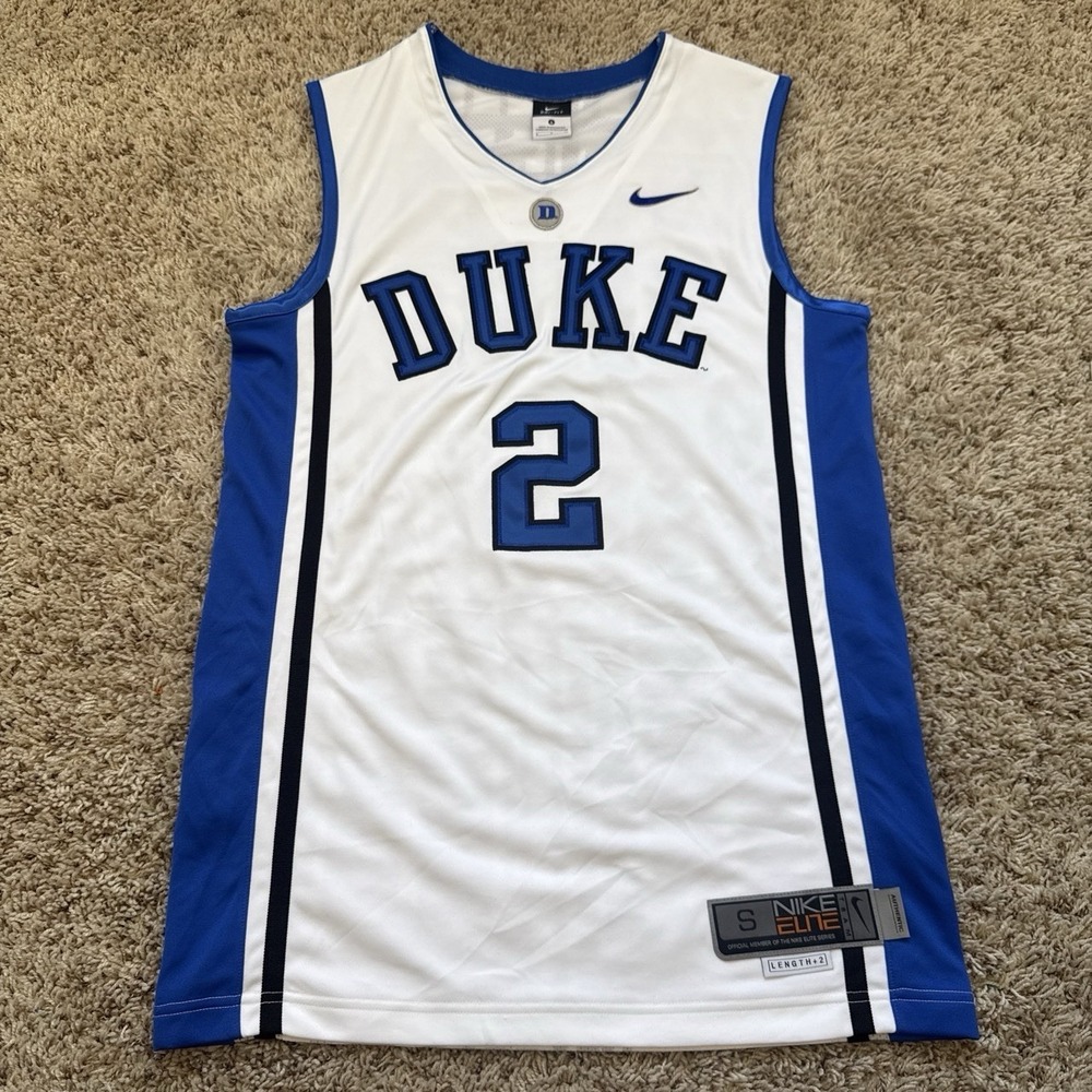 Vintage Nike Elite Duke Blue Devils #2 Basketball Jersey Small Nolan Smith Flagg